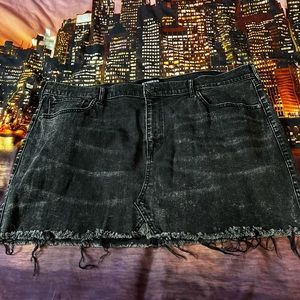Express Plus size Jean skirt